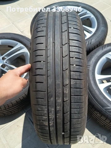Оригинални джанти Мерцедес 17" 5х112 Mercedes 5x112 с гуми 205/55/17 дот1525 нови комплект , снимка 9 - Гуми и джанти - 55038630