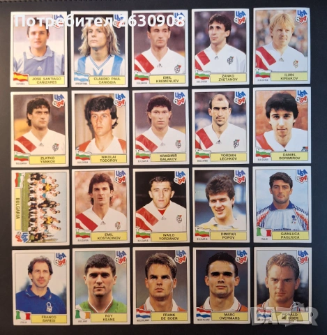 Стикери Панини САЩ '94