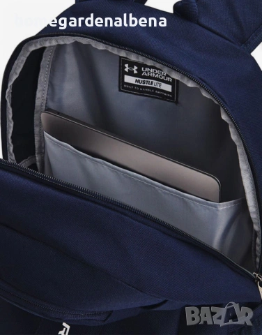 Under Armour Hustle Lite Backpack Navy — Унисекс раница Тъмносиньо, снимка 4 - Раници - 54529725