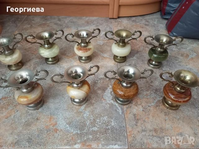 Десет броя фигурки от оникс, снимка 6 - Декорация за дома - 54822474