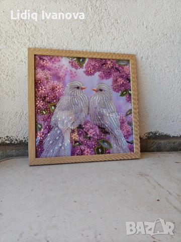 Готов частично облепен диамантен гоблен , снимка 4 - Гоблени - 54145992