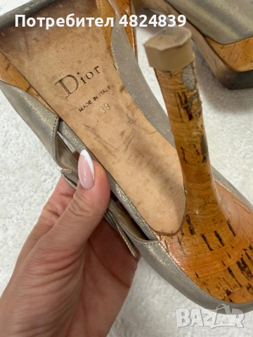 Dior ток 39 официална обувка с висок ток, снимка 5 - Дамски обувки на ток - 54620896