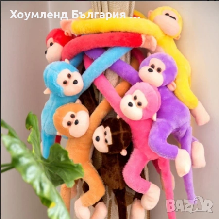 Плющена играчка маймунка със звуци 5,0 йх 10 см, снимка 3 - Плюшени играчки - 54411064