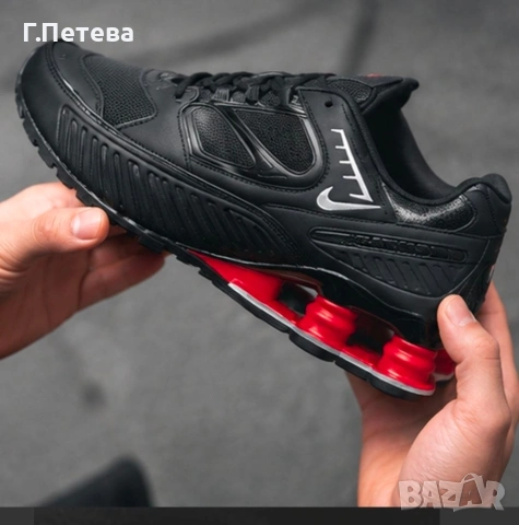 Nike Shox Enigma-Цвят черно и червено , снимка 3 - Маратонки - 54659832