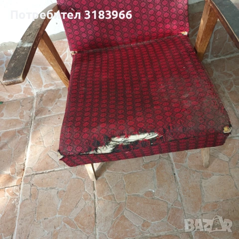стар ретро дървен фотьойл., снимка 6 - Други ценни предмети - 54414637