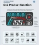 G12 GPS HUD Head-up дисплей Километраж, снимка 2