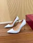 Gucci Leather Pumps – White, снимка 4