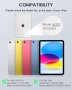 Нов Калъф с клавиатура за iPad 10th Gen A16 2025, тъчпад, RGB, UK layout Кейс таблет Айпад, снимка 2