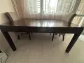 Трапезна маса + 4 стола, 130 евро , снимка 1