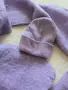 Много мек комплект шал и шапка в нежен лилав цвят 💜, снимка 3