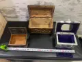 бронзова и две дървени кутии за бижута, снимка 6