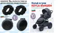 Калъф за гуми на детска количка / Калъф за колела на детска количка 2 бр компл. , снимка 1