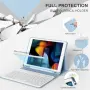 Нов Калъф с Bluetooth клавиатура за iPad 9/8/7 10.2, светлосин магнитен кейс Айпад, снимка 6