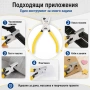 Часовникарски инструмент клещи замба за пробиване каишки на чаосвници, снимка 5