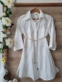 Дълга бяла риза памучна материя Италия , снимка 13