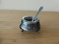 Руско съдче за хайвер мелхиор с лъжичка горчичник горчивник, снимка 1