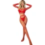 Еротичен комплект 2 части в червено - модерна визия и съблазнителен стил, снимка 1