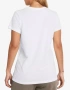 UNDER ARMOUR Sportstyle Logo Ss Tee White Дамска Бяла Тениска👚Дамска Блуза С Къс Ръкав Код P2462, снимка 2