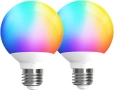 LED Smart крушка RGB+ БЯЛО 6W E27 600LM WI-FI Alexa 2броя, снимка 1