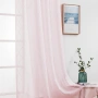Комплект 2бр. Тюлени Пердета с Халки MIULEE, 140х260см, Розови, снимка 5