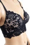 Hunkemöller комплект черно дантелено бельо – сутиен 75D и бикини S, снимка 3