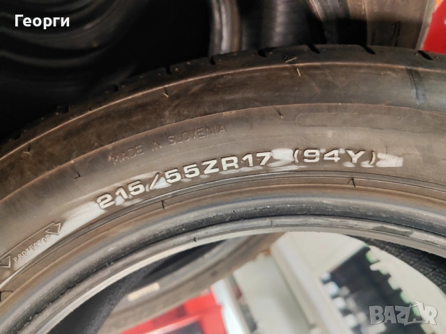 2бр.летни гуми 215/55/17 Dunlop, снимка 3 - Гуми и джанти - 54401087