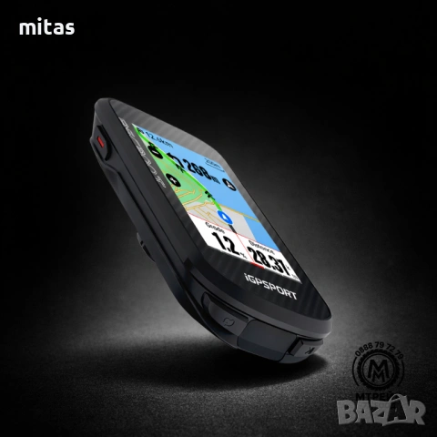 GPS вело компютър IGPSPORT BSC-300T, 2.4" тъчскрийн дисплей (320x240), Тегло: 67г, Bluetooth, снимка 2 - Аксесоари за велосипеди - 53198330