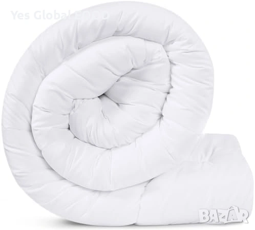 Utopia Bedding завивка 180x200см 370 GSM бяла, снимка 3 - Спално бельо - 54923717