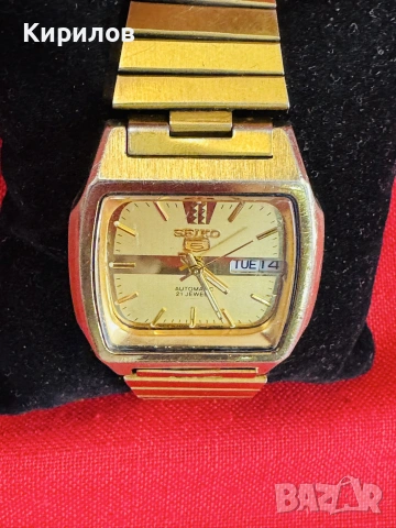 Мъжки часовник Seiko 5 7S26-5860 Day&Date Automatic 21 Jewels Japan !, снимка 7 - Мъжки - 55285023