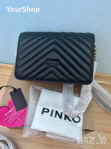 Чисто нови чанта и колан Pinko в черен цвят, снимка 3 - Чанти - 54049140