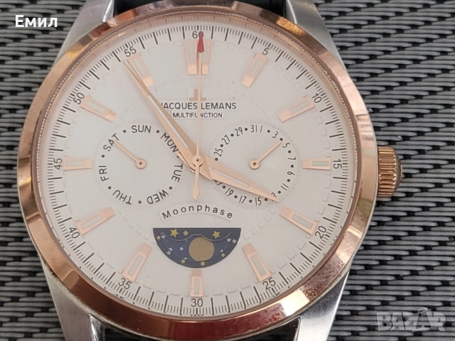 Часовник JAQUES LEMANS 1-1901 Moonphase
