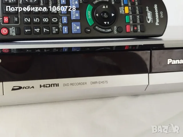 Panasonic DMR-EH575 DVD Recorder, снимка 3 - Плейъри, домашно кино, прожектори - 55354919