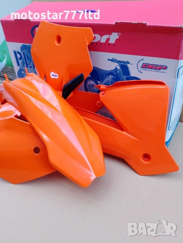 Кит пластмаси комплект за КТМ SX200/250/450-2003-2004/EXC-2004 Polisport оранжев , снимка 3 - Части - 54990026