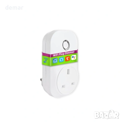 Смарт димер контакт WiFi, Tuya Smart Life, Alexa, Google Home, за LED и халогенни лампи