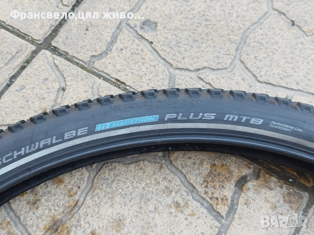 26 цола гума против пукане за велосипед колело schwalbe plus mtb, снимка 2 - Части за велосипеди - 53980639
