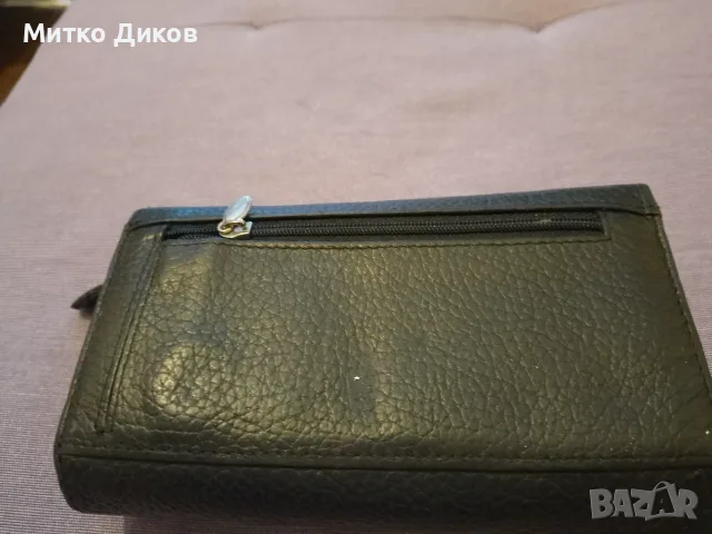 Дамско портмоне черно ново естествена кожа 155 х 95 мм #34, снимка 4 - Портфейли, портмонета - 55307650