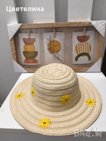 Шапка за плаж с декорация от цветя 3.50€ , снимка 5 - Шапки - 55160136