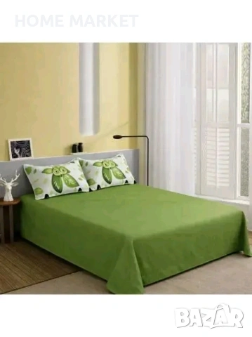 🛏️ Долен чаршаф с 4 калъфки – 5 части 🛏️ ✨ Практичен и стилен комплект за комфортна и уютна спалня, снимка 3 - Спално бельо - 54671250