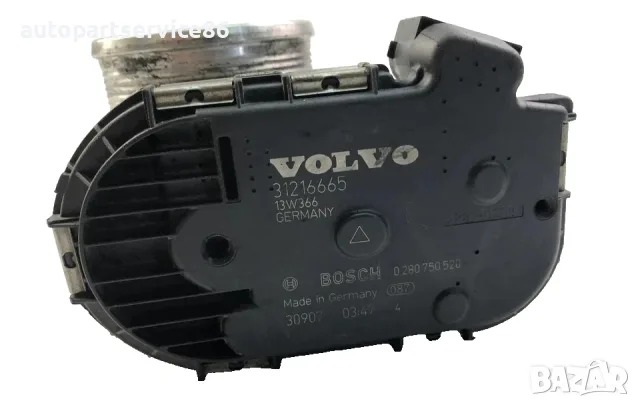 Дроселова клапа на всмукателната система за Volvo XC60 2.4 TDI (2011) 31216665 OEM, снимка 3 - Части - 55655851