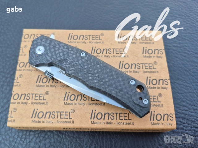 Сгъваем нож Lion Steel ITALY,TRE Carbon,Molletta, снимка 10 - Ножове - 54350849