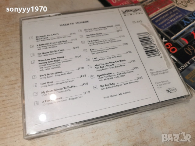 MARILYN MONROE CD-ВНОС GERMANY 0406261035H2E6R, снимка 3 - CD дискове - 54774527