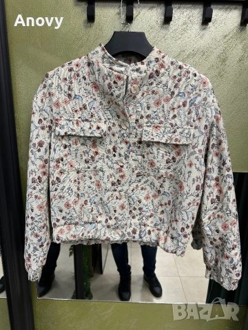 🌸 Дамско късо яке MINTH – флорален десен – 45€