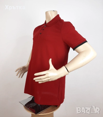 Hugo Boss Philllipson 38 - Оригинална мъжка тениска с яка р-р L-XL, снимка 3 - Тениски - 54151549