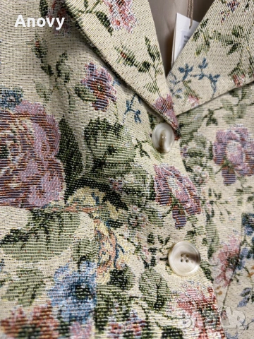 🌸 Дамско късо сако MINTH – флорален десен – 45€, снимка 2 - Якета - 54371840