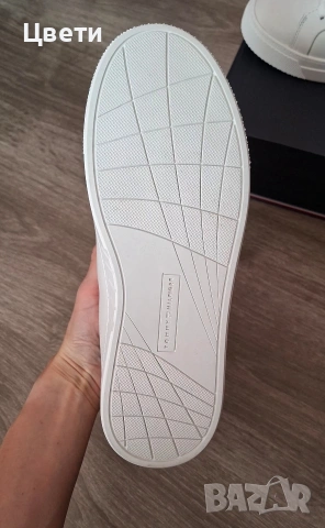 Дамски кожени обувки Tommy Hilfiger, снимка 3 - Маратонки - 54773895
