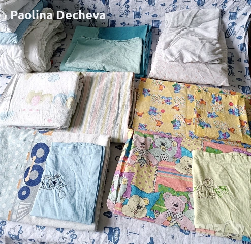 Комплект спално бельо за бебешка кошара , снимка 2 - Спално бельо и завивки - 55048416