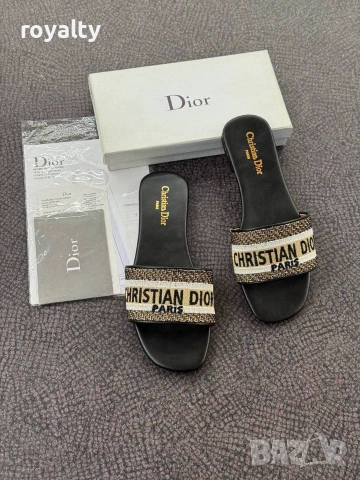 Christian Dior Нови Дамски Чехли Диор Различни Цветове , снимка 6 - Чехли - 55030756