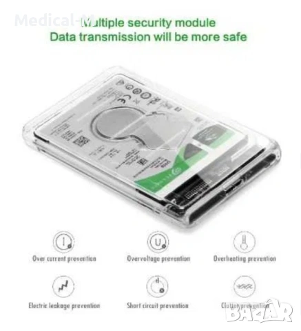 Кутии за хард дискове кутия за хард диск SSD Hdd 2,5 USB 3.1