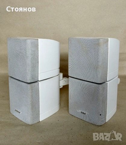 Чифт оригинални бели колонки BOSE Double Cube, снимка 3 - Тонколони - 54725587
