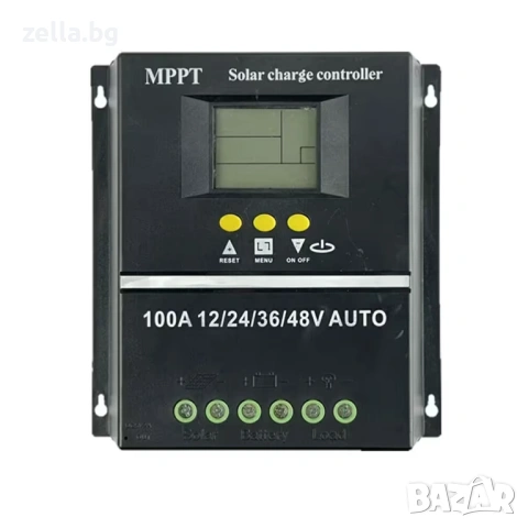 Соларен MPPT контролер 100A SY48100A 12V/24V/36V/48V с LCD дисплей и 7 режима за фотоволтаични 10293